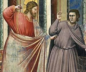 cacciata mercanti tempio Giotto