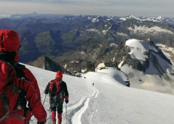 In montagna ghiacciao