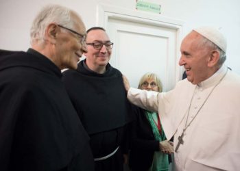 papa con due frati nostri