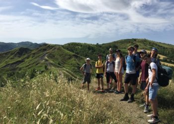 ragazzi sul cammino s. Antonio