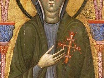 Tavola di santa Chiara - riquadro centrale