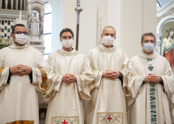 fra Gabriel, Alberto, Simone e Roberto al diaconato