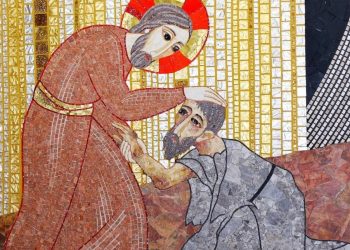 san francesco e il lebbroso